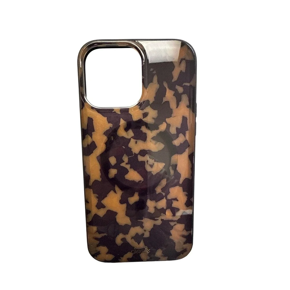 Sonix Tortoise Shell MagSafe iPhone Case Brown‎ Tan Glossy Protective Cover